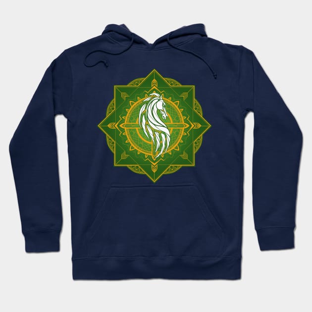 Riders of Rohan (Heraldic Colours) Hoodie by njonestees